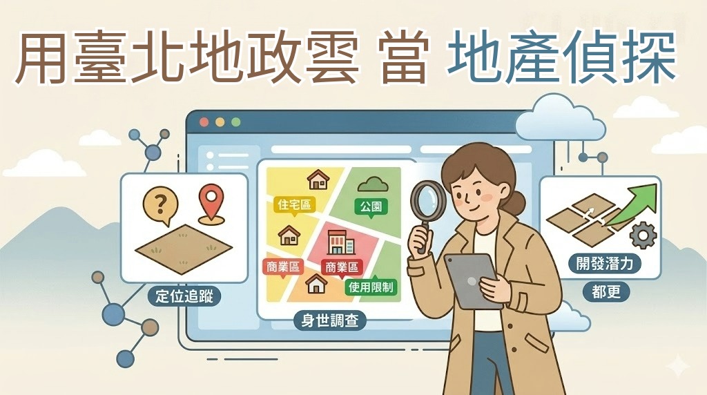 用臺北地政雲當「地產偵探」